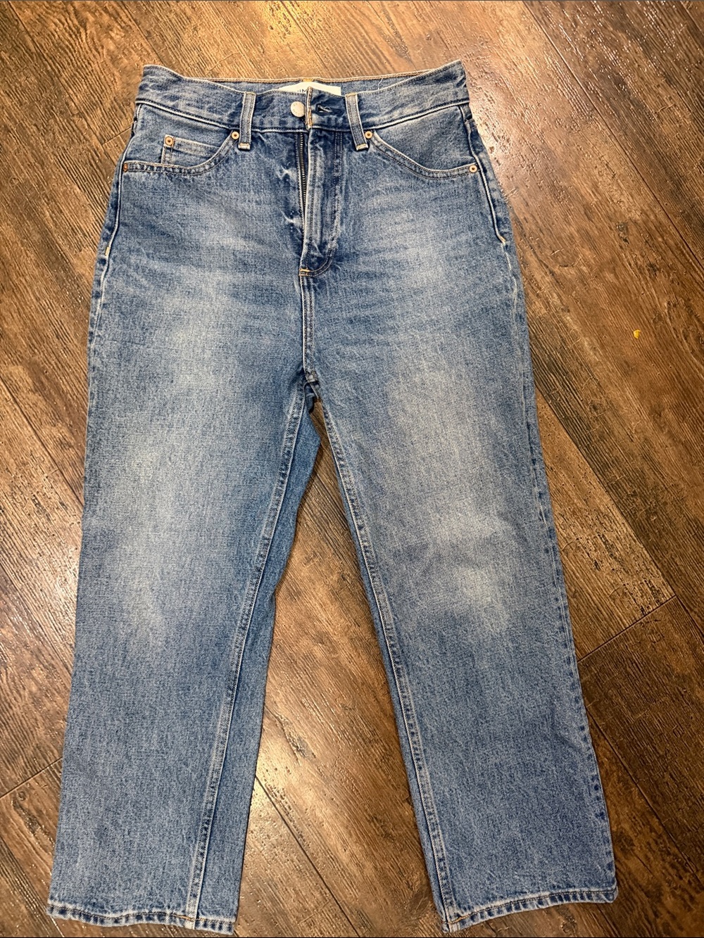 Denim Forum (Aritzia )Pin Up Super High Straight Leg